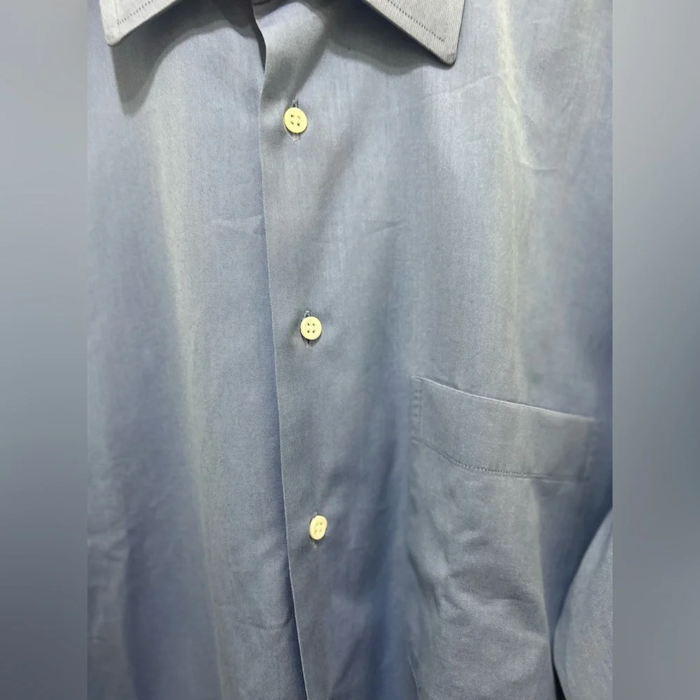 Ermenegildo Zegna French Blue Dress Shirt Men’s 16 41 Neiman Marcus Business - Picture 3 of 13